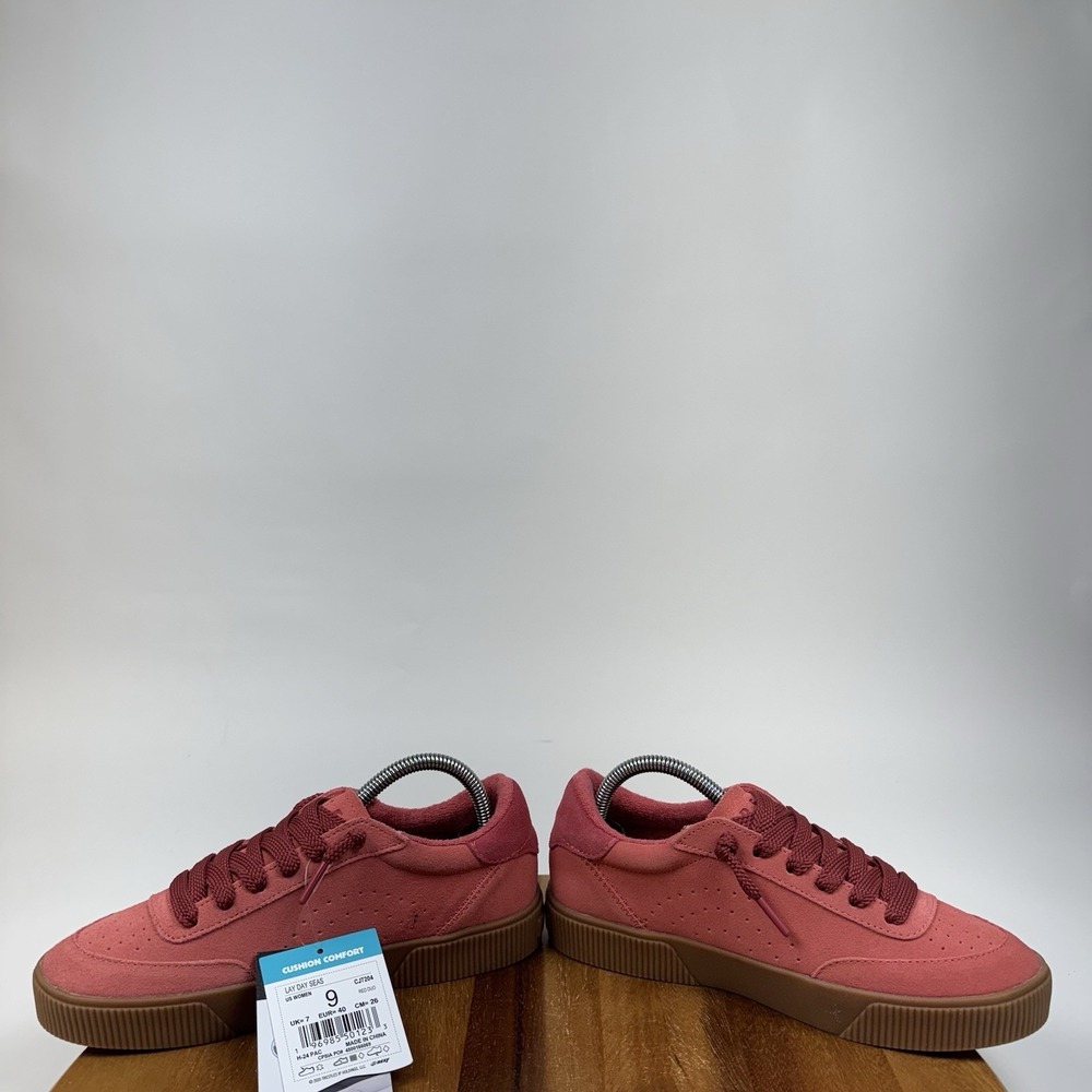 New NWT Womens Reef Lay Day Seas Red Suede Casual Gum Sneakers Shoes Size 9 M - Picture 5 of 12
